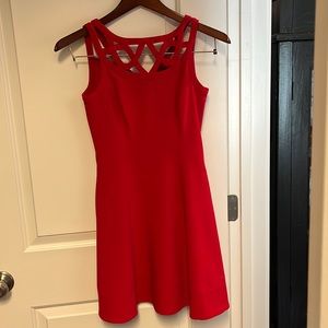Red cocktail dress